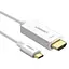 Переходник USB 2.0 Type-C --> HDMI Cable Male to Male ABS Case 1.5m UGREEN MM121 Белый - миниатюра 1
