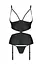 Корсет з відкритими грудьми Passion JANNIES CORSet XXL/XXXL black стрінги в наборі - мініатюра 3