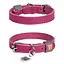 Нашийник для собак шкіряний Waudog Classic Ш 12 мм Д 19-25 см рожевий - мініатюра 1