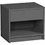 Тумба приліжкова ТІНА з ящиком Orange-Line Сірий графіт - мініатюра 1
