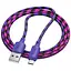Дата кабель Hoco X116 Meridian USB to MicroUSB 2.4A (1m) Gradient Purple Mix - мініатюра 2