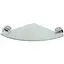 Полка стеклянная угловая Bemeta Omega 250x250 mm 104102012, Белый - миниатюра 1