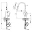 Змішувач для кухні Qtap Evicka 9135103UC з висувним виливом - мініатюра 8