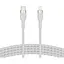 Кабель Belkin USB-С - Lightning BRAIDED SILICONE 1m White - миниатюра 1