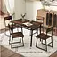 Комплект меблів Costway Merax обідній стіл з стільцями в стилі Loft коричневий - мініатюра 3