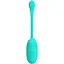 Віброяйце Pretty Love Kirk Super Soft Silicone 19.7 см бірюзовий - мініатюра 1