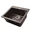 Гранитная мойка Globus Lux Aosta коричневый 490x455мм-А0006 000023572, Коричневый - миниатюра 2