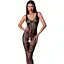 Бодистокинг Passion BS069 комбинезон имитация чулок и боди S/M/L black - миниатюра 1