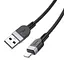 Дата кабель Hoco X109 Energy silicone USB to Lightning (3m) Black  - мініатюра 3