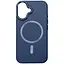 Шкіряний чохол Epik SnapCase with MagSafe для Apple iPhone 16, 6.1 Dark Blue - мініатюра 1