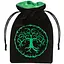 Мішечок для кубиків Q-Workshop Forest Black & green Velour Dice Bag (BFOR202) - мініатюра 1