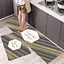 Набір килимків для кухні та ванної 120×40 см і 60×40 см водонепроникні, протиковзні, м'які, декоративні, Kitchen Master Сірий 87940 - мініатюра 6
