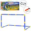 Футбольні ворота A-Toys 120x56x62 см із сіткою, м'ячами та насосом (2 шт.) MR1561 - мініатюра 1