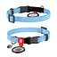 Нашийник для котів з відновленої бавовни Waudog Re-cotton з QR-паспортом світловідбиваючий пластиковий фастекс XS Ш 10 мм Дов - мініатюра 1