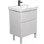 Тумба Мойдодир Fluffy 60-U з умивальником Vivace 60 Білий матовий - мініатюра 1