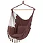 Підвісне крісло бразильський гамак BOHO 100 см + 2 шт подушки Burgundy - мініатюра 1