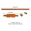 Маска на очі Lockink Luxury Leather Blindfold Kit коричневий - мініатюра 12