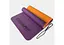 Коврик для йоги и фитнеса EasyFit TPE+TC 6 мм двухслойный фиолетовый-оранжевый (EF-1924-VO) - миниатюра 1