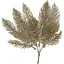 Искусственная ветка 24см Флористический материал для декора с глитером Шампань - миниатюра 1