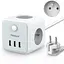 Багатофункціональна розетка з USB TESSAN Cube подовжувач - мініатюра 1