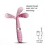 Вібратор Crushious Pixie 20 см (рожевий) - мініатюра 7