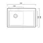 Кухонная мойка нержавейка 58x48 L Platinum Handmade (два отверстия, круглый сифон 3,0/0,8), Нержавеющая сталь - миниатюра 2
