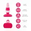 Анальна пробка FeelzToys Plugz Butt Plug 7 см (рожевий) - мініатюра 3