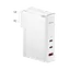 Мережевий зарядний пристрій Baseus GaN5 Pro 3 порти 1*USB + 2*Type-C 140 W (CCGP100202) білий - мініатюра 1