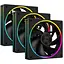 Вентилятор 120 мм ID-Cooling AF-127-ARGB-K TRIO чорний 3 шт. 120x120x27 мм ARGB підсвітка 500-2000 об/хв <29.9dB(A) 78CFM - мініатюра 1