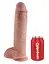 Фаллоимитатор King Cock 11" 29 см телесный - миниатюра 5
