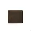 Мужской кожаный портмоне темно-коричневый 1.0 зажим для денег Карбон - миниатюра 7