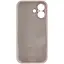 Чехол Epik Silicone Case Full Camera Protective (AA) для Apple iPhone 16 Plus (6.7) Серый/Lavender - миниатюра 6