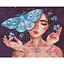 Алмазная мозаика Прикосновение бабочки lesya_nedzelska_art Идейка AMO7451 40х50 см - миниатюра 1