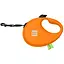 Поводок-рулетка для собак Waudog R-leash с контейнером для пакетов, светоотражающая лента, L, до 40 кг, 5 м, оранжевый - миниатюра 1