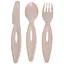 Набір столових приборів Canpol babies виделка, ніж та ложка рожевий (31/418_pin) - мініатюра 1