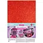 Фоаміран Santi Eva з глітером 20x30 см 10 аркушів з клейовим шаром червоний (742690) - мініатюра 1