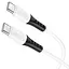 Дата кабель Hoco X82 Silicone Type-C to Type-C 60W (1m) White - миниатюра 2
