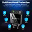 Зарядний пристрій Mirrow USB 2-Type-C Super Charge/Quick Charge 3.0 PD 58W Black (КУ050840) - мініатюра 3