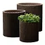 Горшок для цветов Keter 7 л Cylinder Planter Small коричневый - миниатюра 5