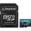Карта памяти Kingston microSDXC Canvas Go! Plus 256GB Class 10 UHS-I U3 V30 A2 + адаптер SD (SDCG4/256GB) (139171) - миниатюра 1