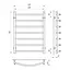 Полотенцесушитель Laris Класcик П7 500x700 71207506, Хром - миниатюра 2