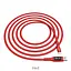 Кабель Hoco S6 Sentinel Charging Data Cable with Timing Display Type-C з дисплеєм червоний - мініатюра 1