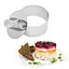 Кругла форма кулінарне кільце з виштовхувачем для викладки/вирубки мусів, салатів і гарнірів з нержавіючої сталі Ø 8 H 4 см Сріблястий 88068 - мініатюра 5