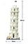 Конструктор Архитектура Wange 3D Пизанская Башня Tower of Pisa 5214 для детей и взрослых 1390 деталей - миниатюра 4