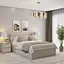 Ліжко двоспальне MebelStar Адель з ящиками 140x200 см Кашемір (MBS-1423) - мініатюра 1