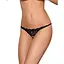 Кружевные танга с двумя отверстиями Obsessive 831-THC-1 crotchless thong S/M - миниатюра 1