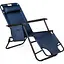 Шезлонг лежак Outtec раскладной синий - миниатюра 1