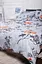 Комплект постільної білизни Moon&Star King Size 220x240 см наволочки 4х50х70 см Piwonie Gray Ranforce Elite - мініатюра 1