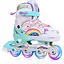 Регульовані дитячі роликові ковзани FYHART для дівчаток, початківців, маленьких дітей розмір С - мініатюра 1