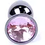 Анальна пробка Boss Of Toys Boss Series - Jewellery Dark Silver Plug Rose S, BS6400027, Срібний /Світло-рожевий - мініатюра 2
